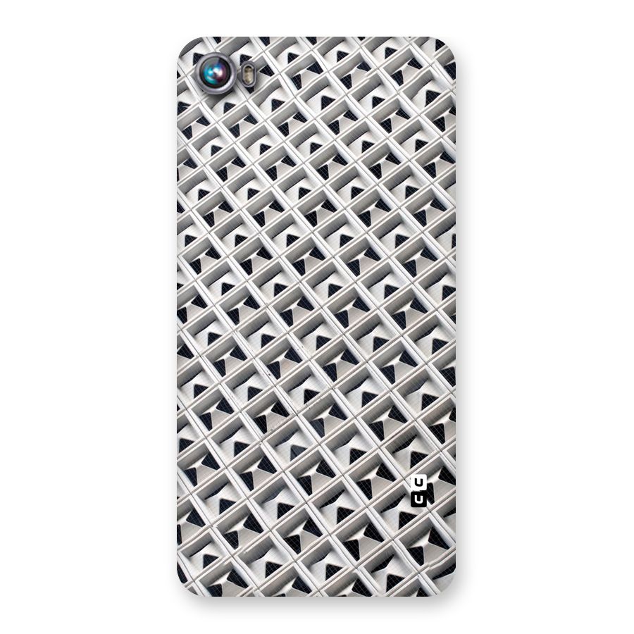 Check White Design Back Case for Micromax Canvas Fire 4 A107