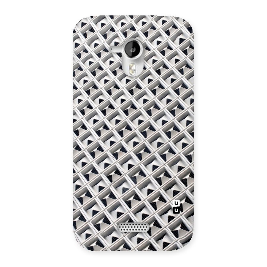 Check White Design Back Case for Micromax Canvas HD A116