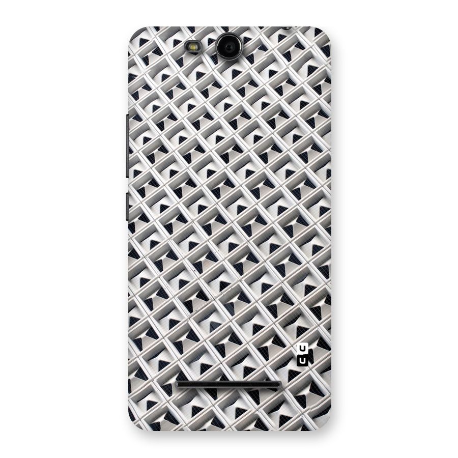 Check White Design Back Case for Micromax Canvas Juice 3 Q392