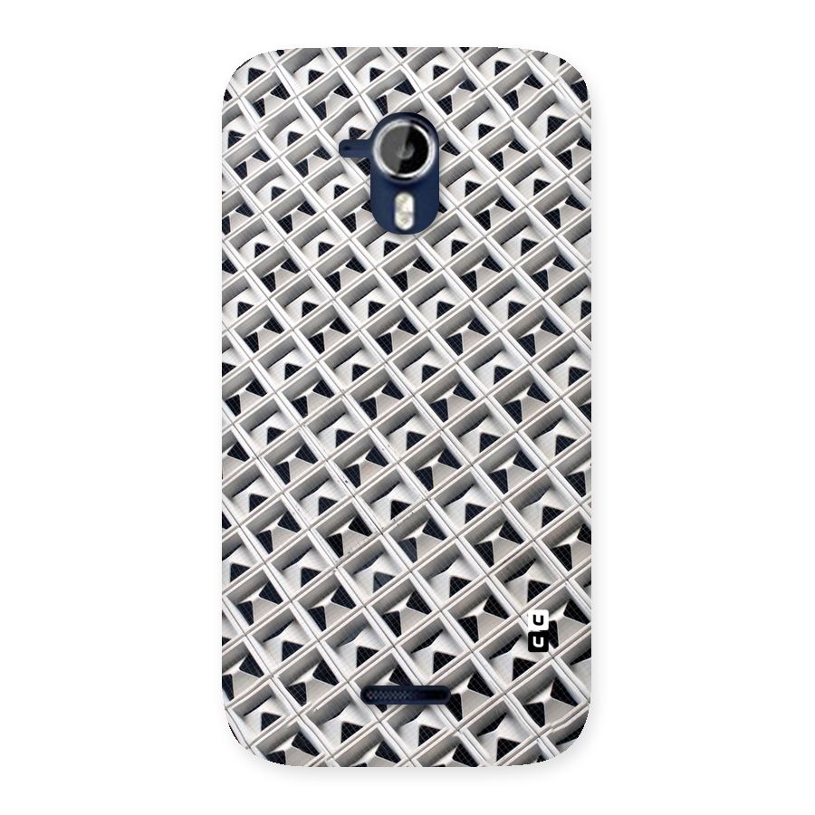 Check White Design Back Case for Micromax Canvas Magnus A117