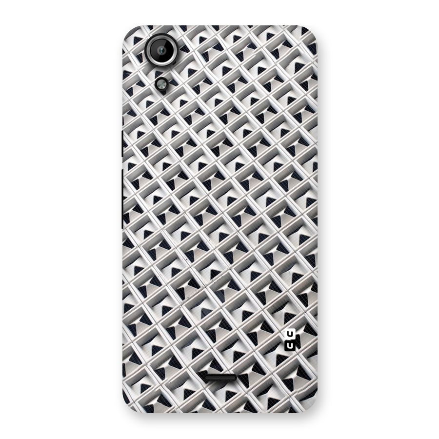 Check White Design Back Case for Micromax Canvas Selfie Lens Q345