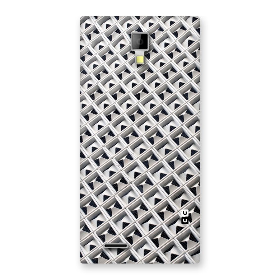 Check White Design Back Case for Micromax Canvas Xpress A99