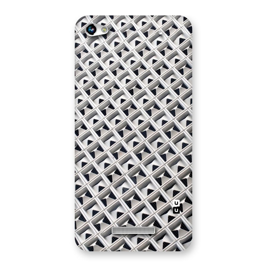 Check White Design Back Case for Micromax Hue 2