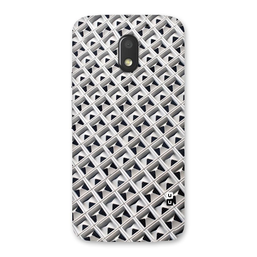 Check White Design Back Case for Moto E3 Power