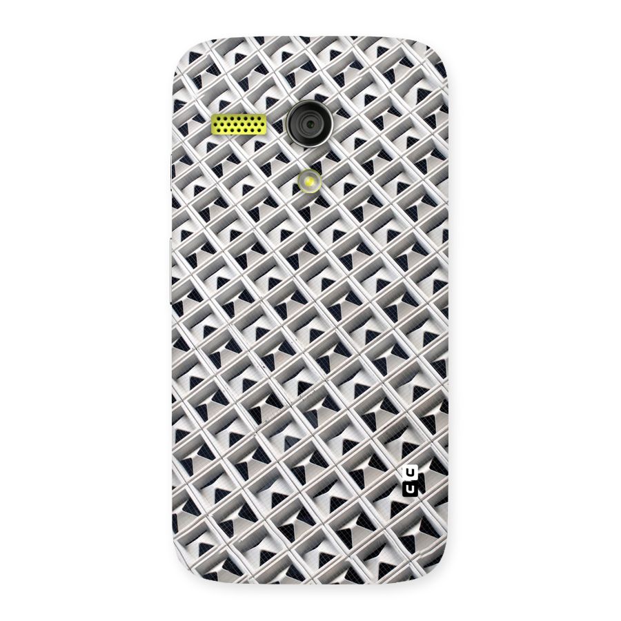Check White Design Back Case for Moto G
