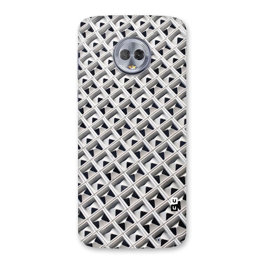 Check White Design Back Case for Moto G6 Plus