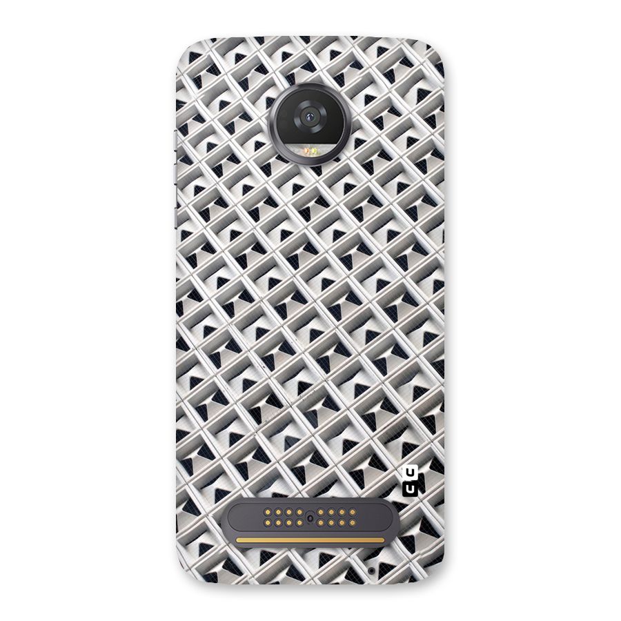 Check White Design Back Case for Moto Z2 Play