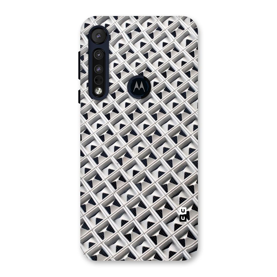 Check White Design Back Case for Motorola One Macro