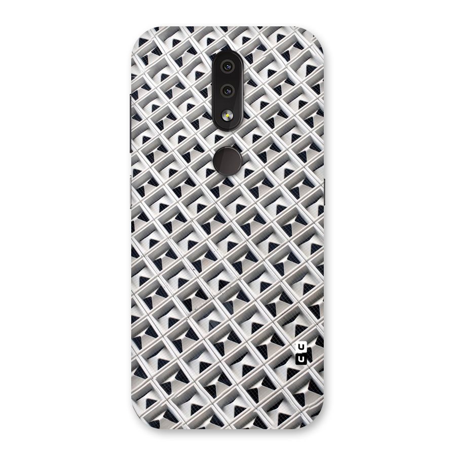 Check White Design Back Case for Nokia 4.2