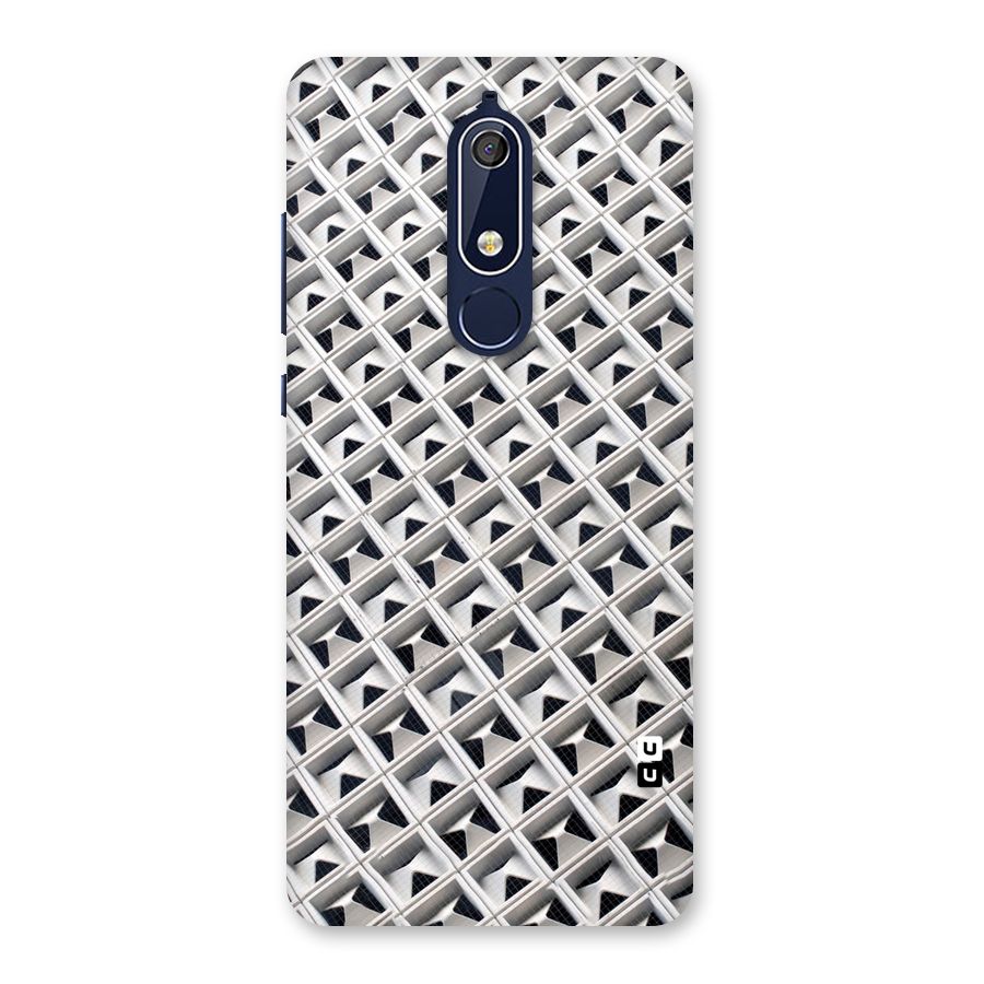 Check White Design Back Case for Nokia 5.1