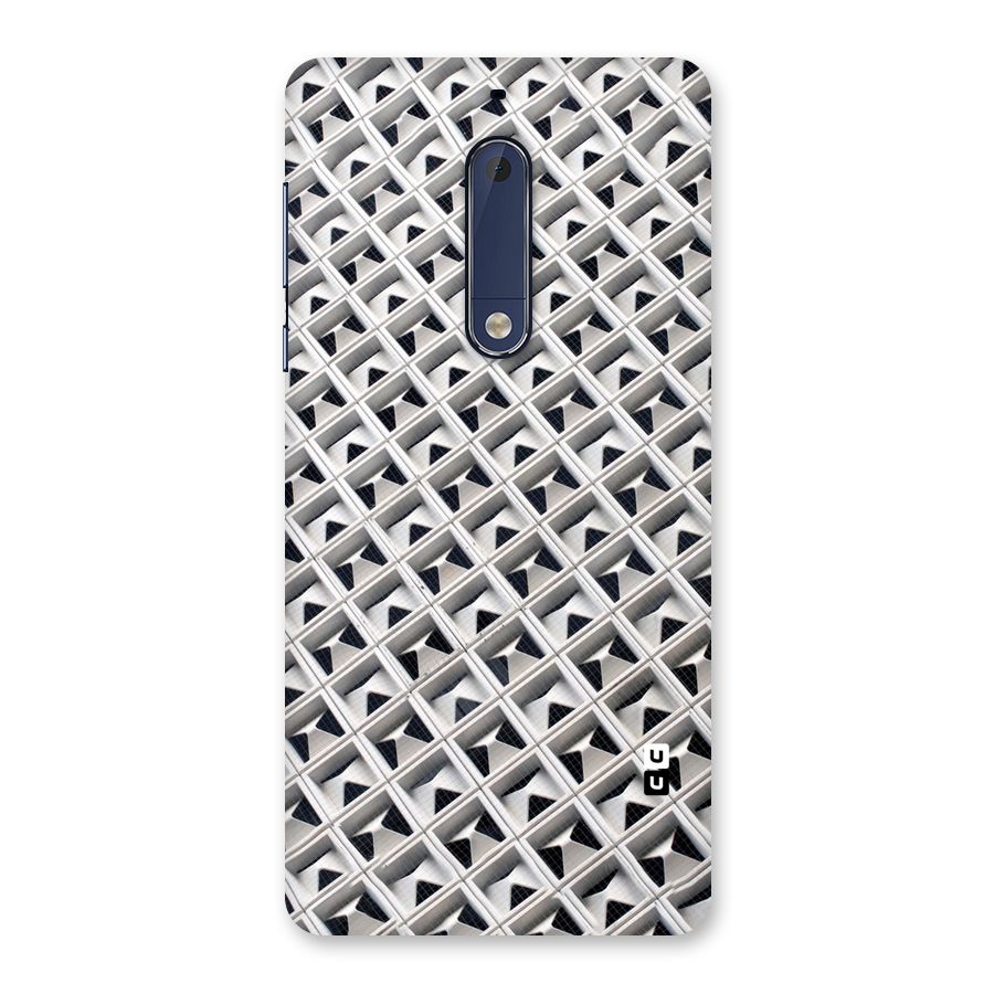 Check White Design Back Case for Nokia 5