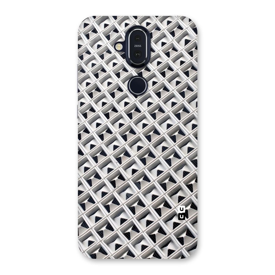 Check White Design Back Case for Nokia 8.1