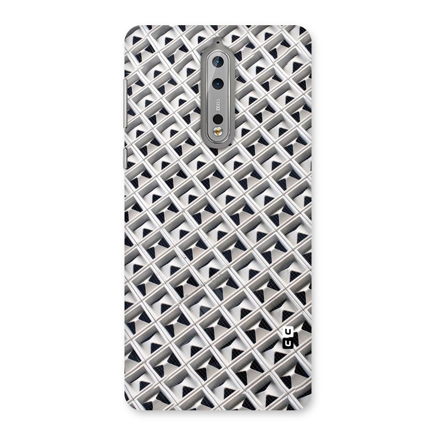 Check White Design Back Case for Nokia 8