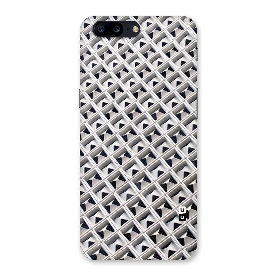 Check White Design Back Case for OnePlus 5