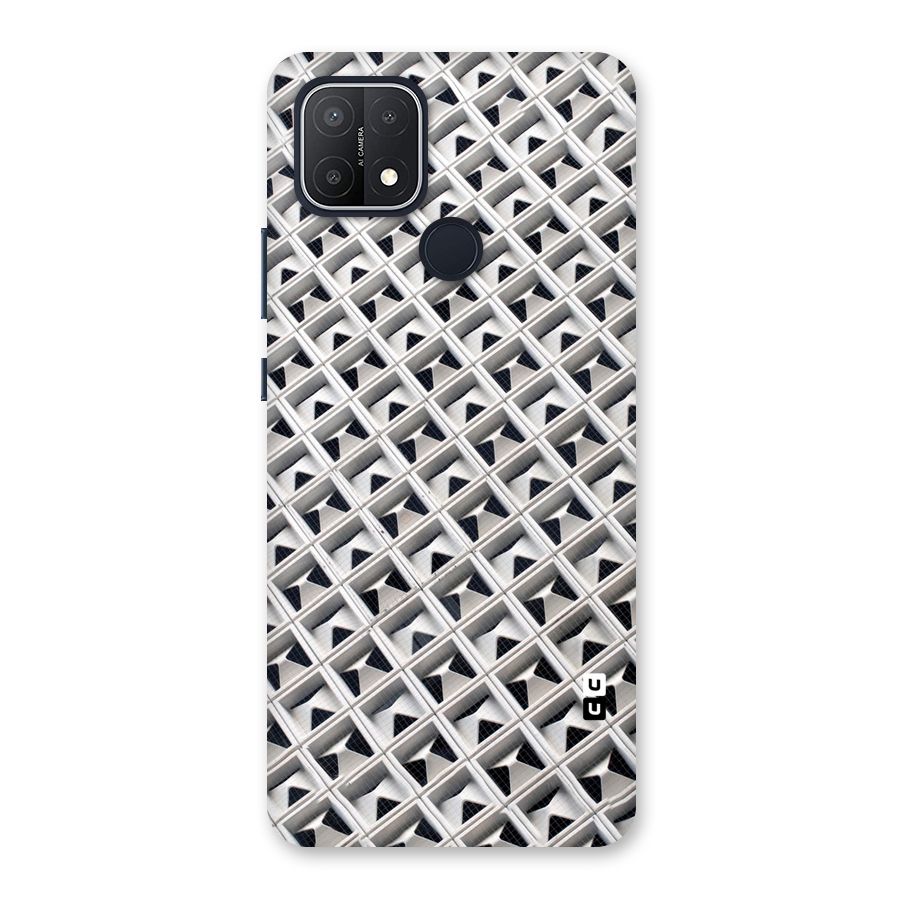 Check White Design Back Case for Oppo A15s