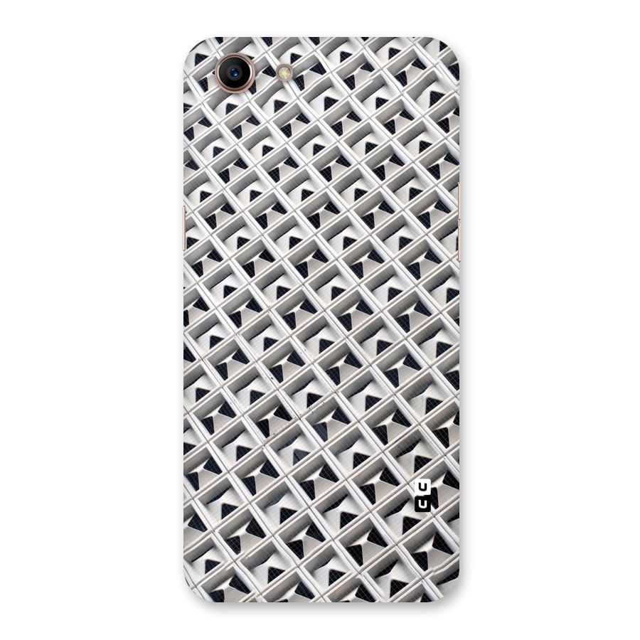 Check White Design Back Case for Oppo A83 (2018)