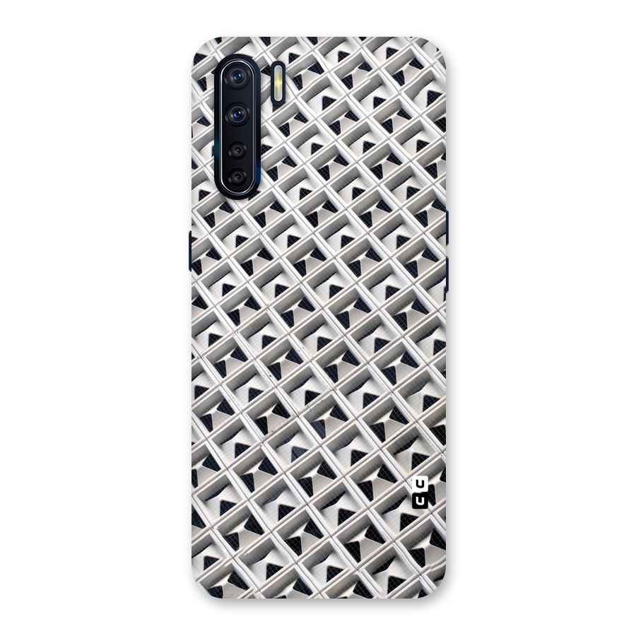 Check White Design Back Case for Oppo F15