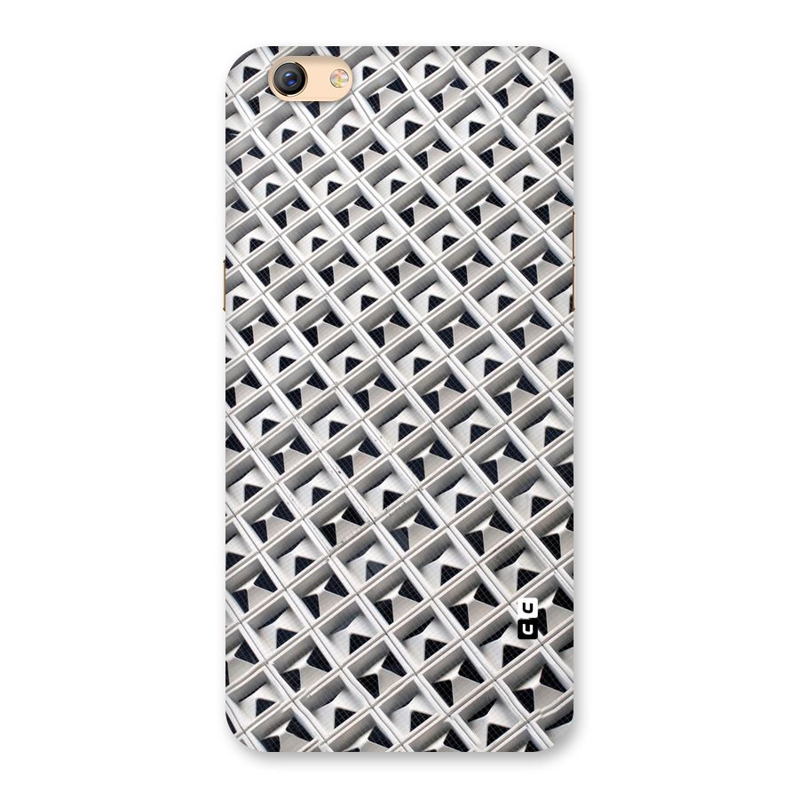 Check White Design Back Case for Oppo F3 Plus