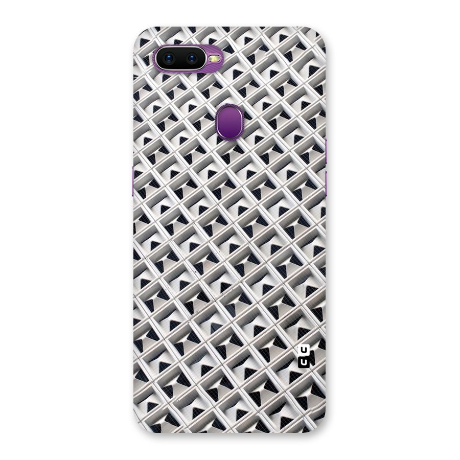 Check White Design Back Case for Oppo F9