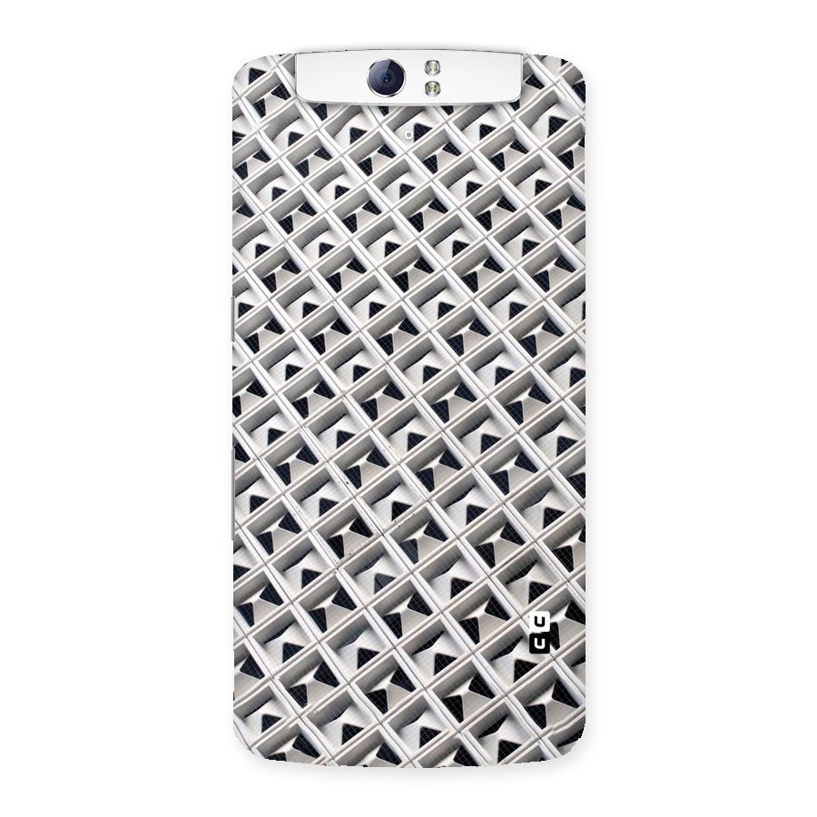 Check White Design Back Case for Oppo N1