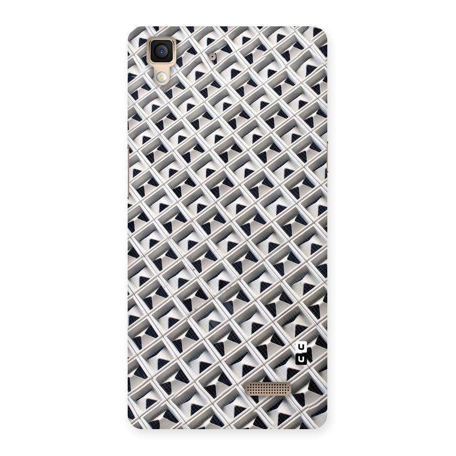 Check White Design Back Case for Oppo R7