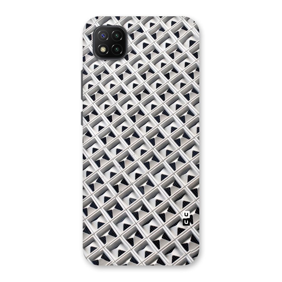 Check White Design Back Case for Poco C3