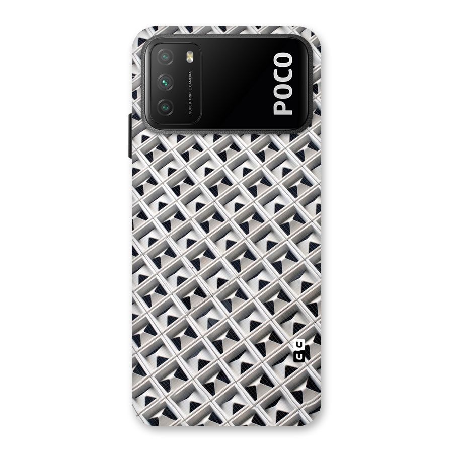 Check White Design Back Case for Poco M3
