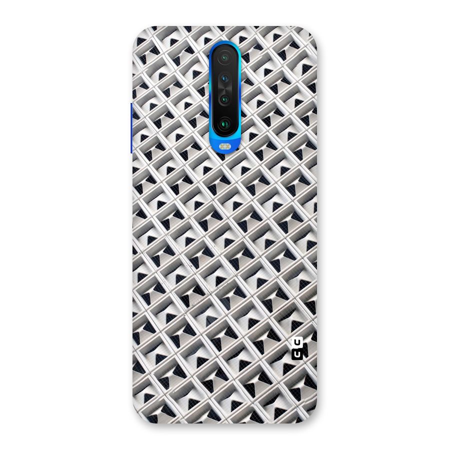 Check White Design Back Case for Poco X2