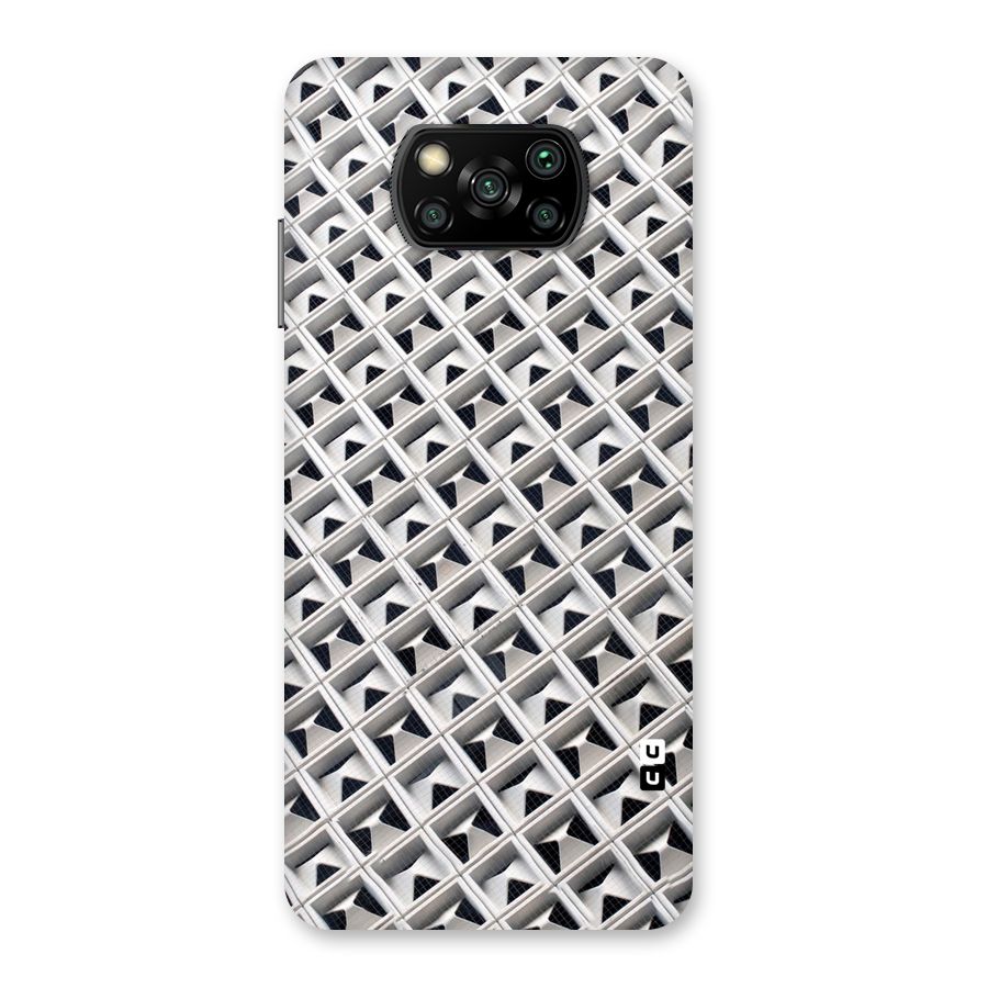 Check White Design Back Case for Poco X3