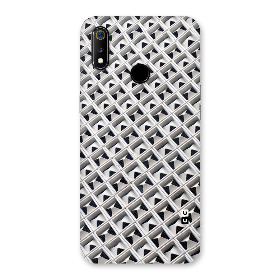 Check White Design Back Case for Realme 3