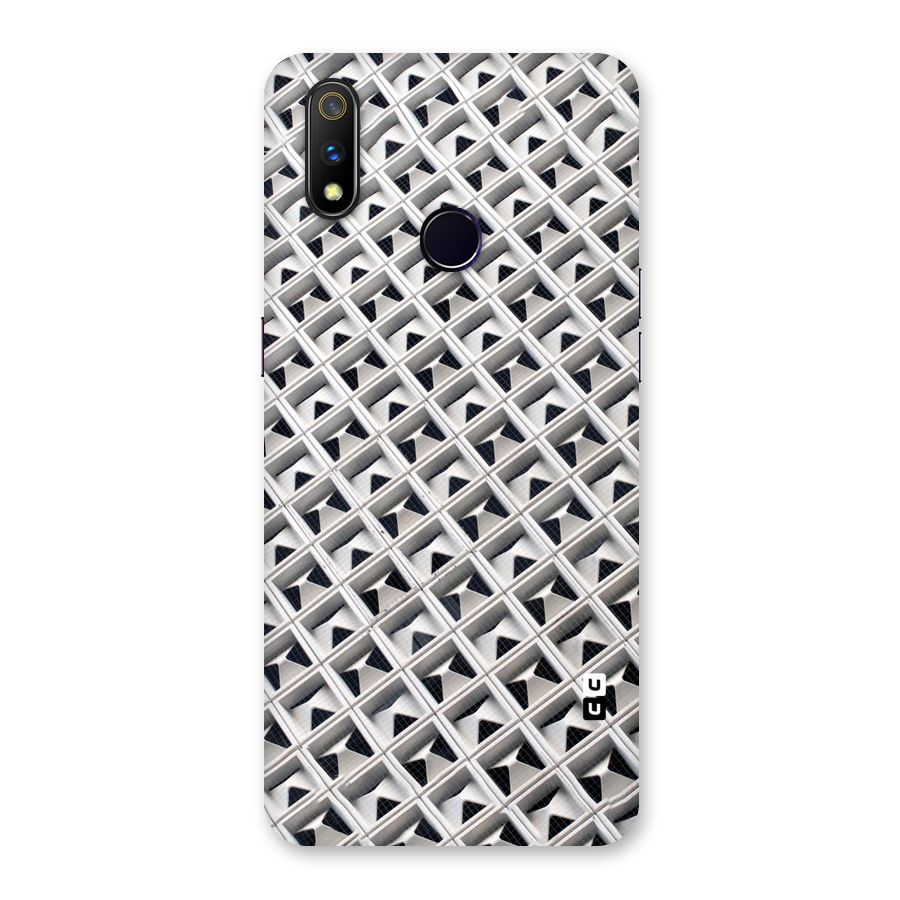 Check White Design Back Case for Realme 3 Pro