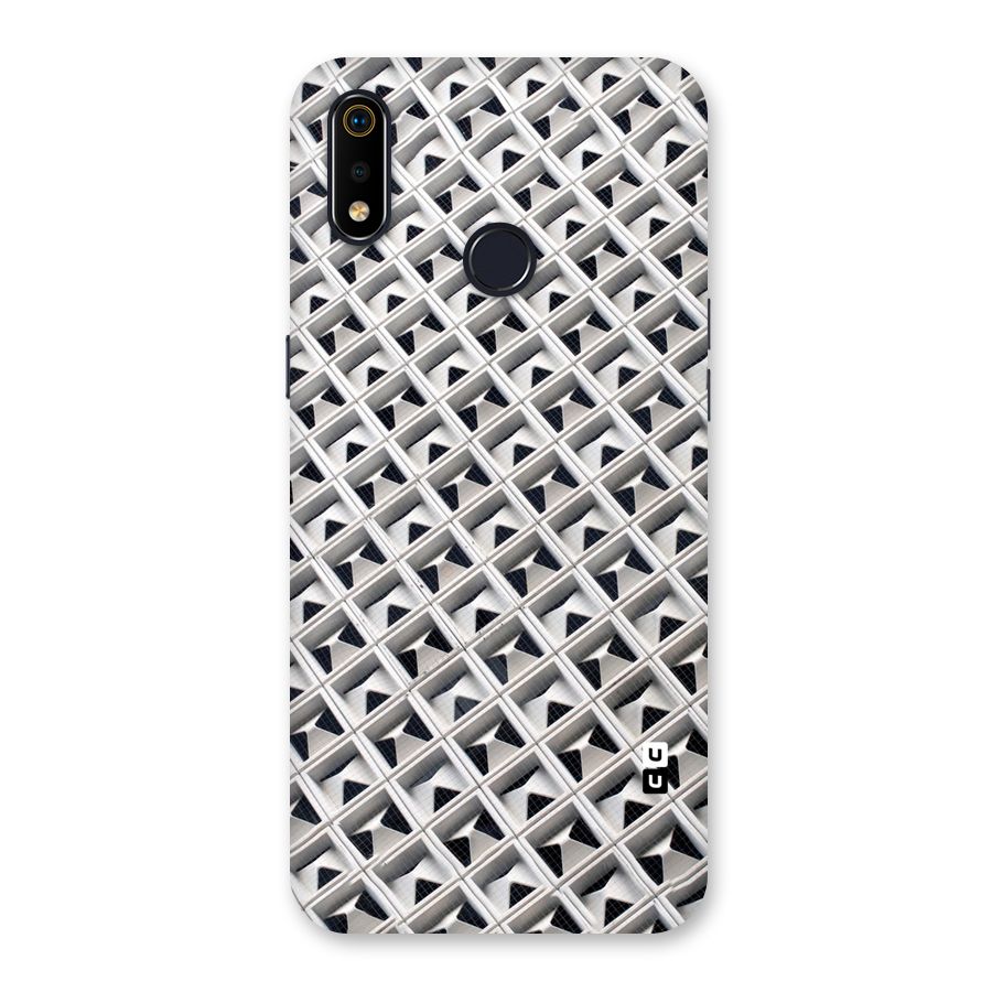 Check White Design Back Case for Realme 3i