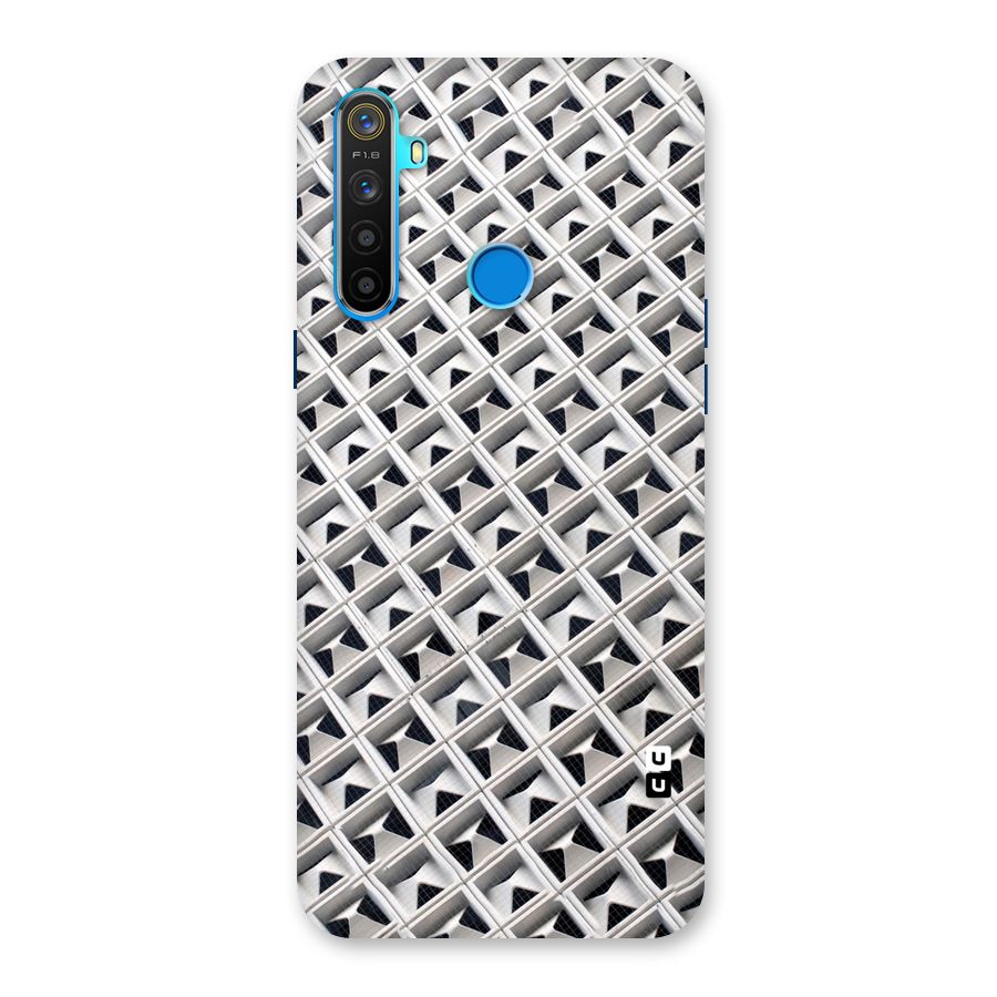 Check White Design Back Case for Realme 5s