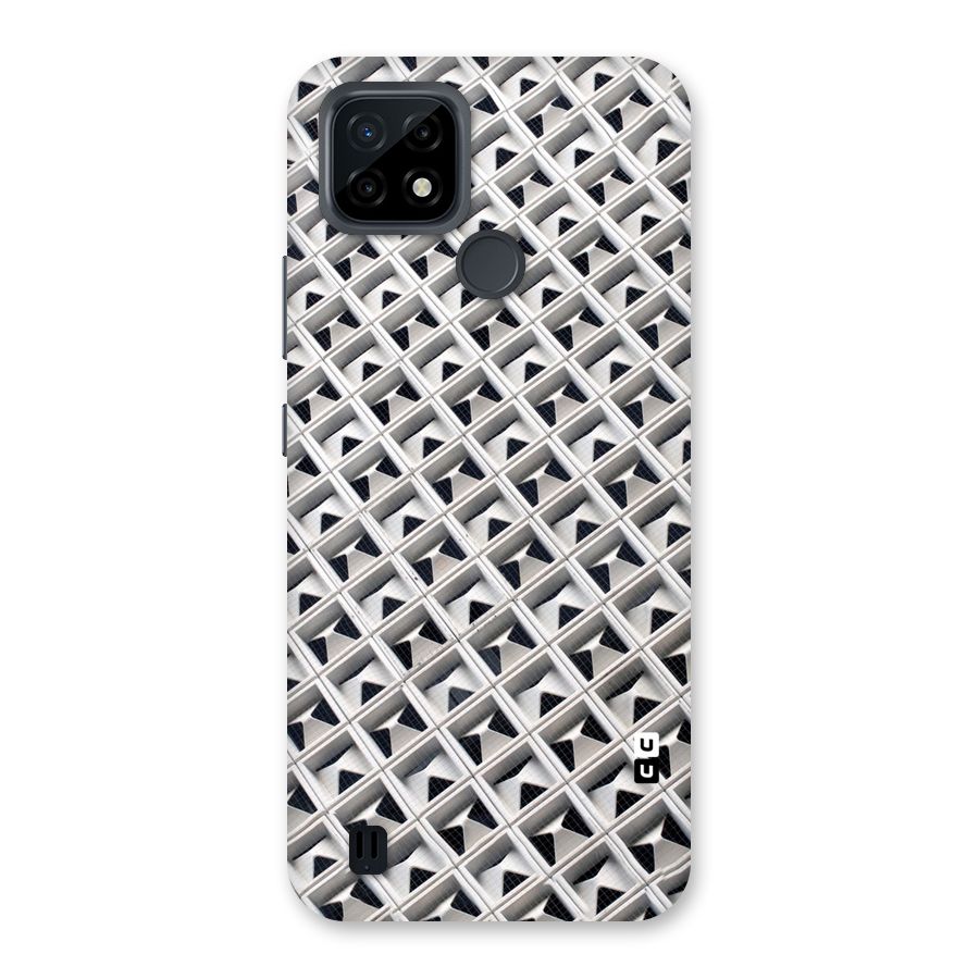 Check White Design Back Case for Realme C21