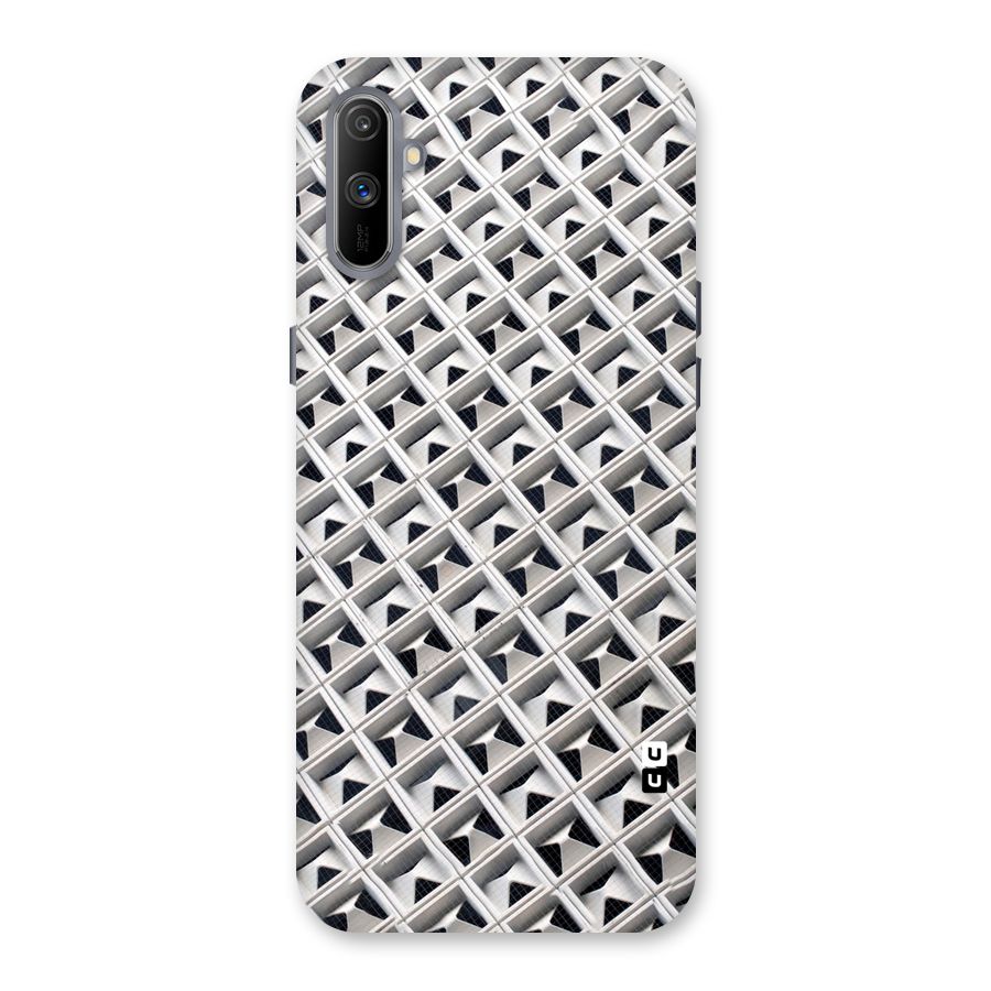 Check White Design Back Case for Realme C3