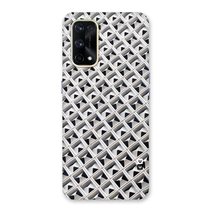 Check White Design Glass Back Case for Realme X7 Pro