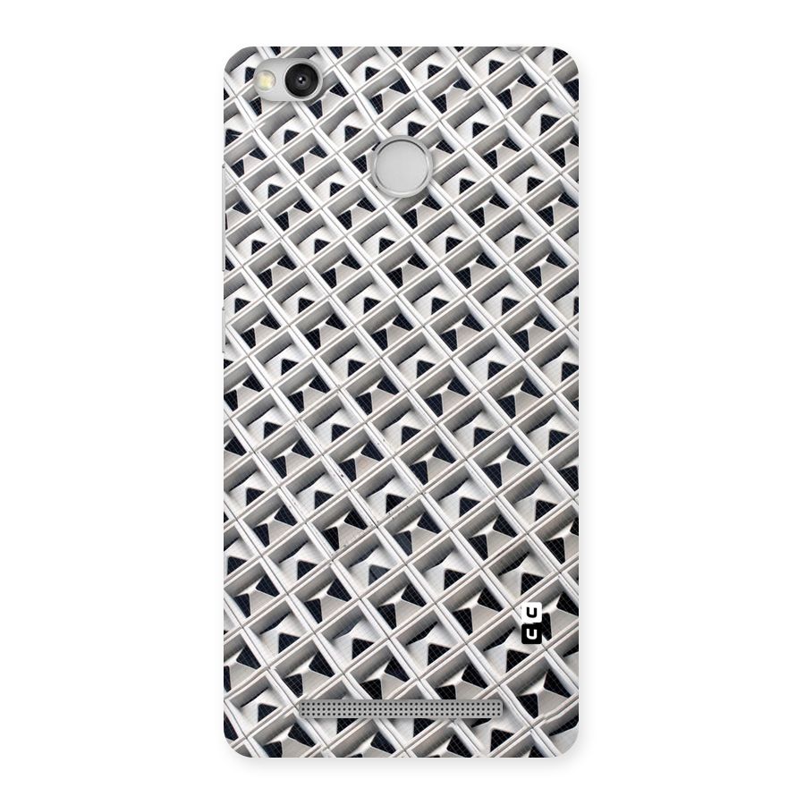 Check White Design Back Case for Redmi 3S Prime