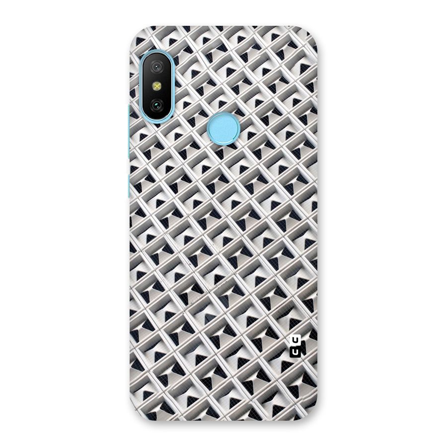 Check White Design Back Case for Redmi 6 Pro