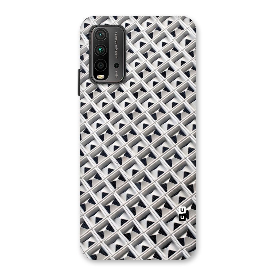 Check White Design Back Case for Redmi 9 Power