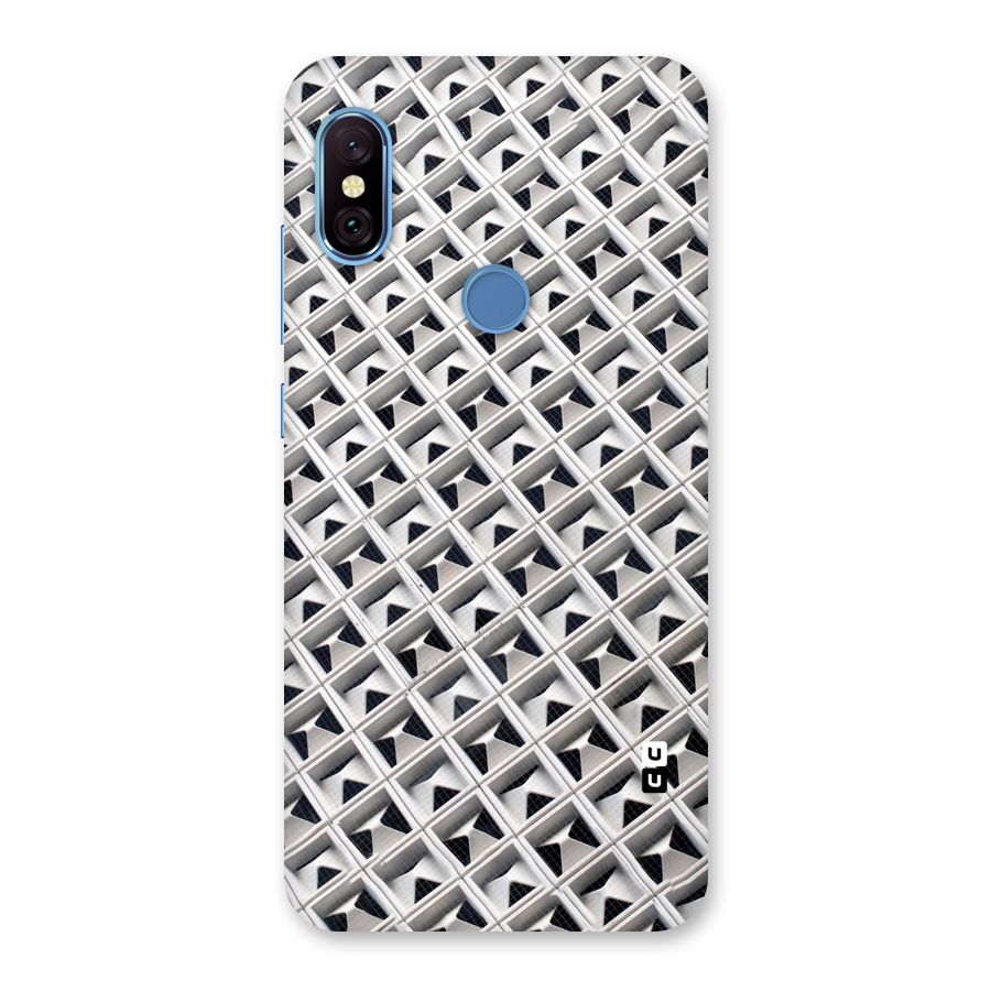 Check White Design Back Case for Redmi Note 6 Pro