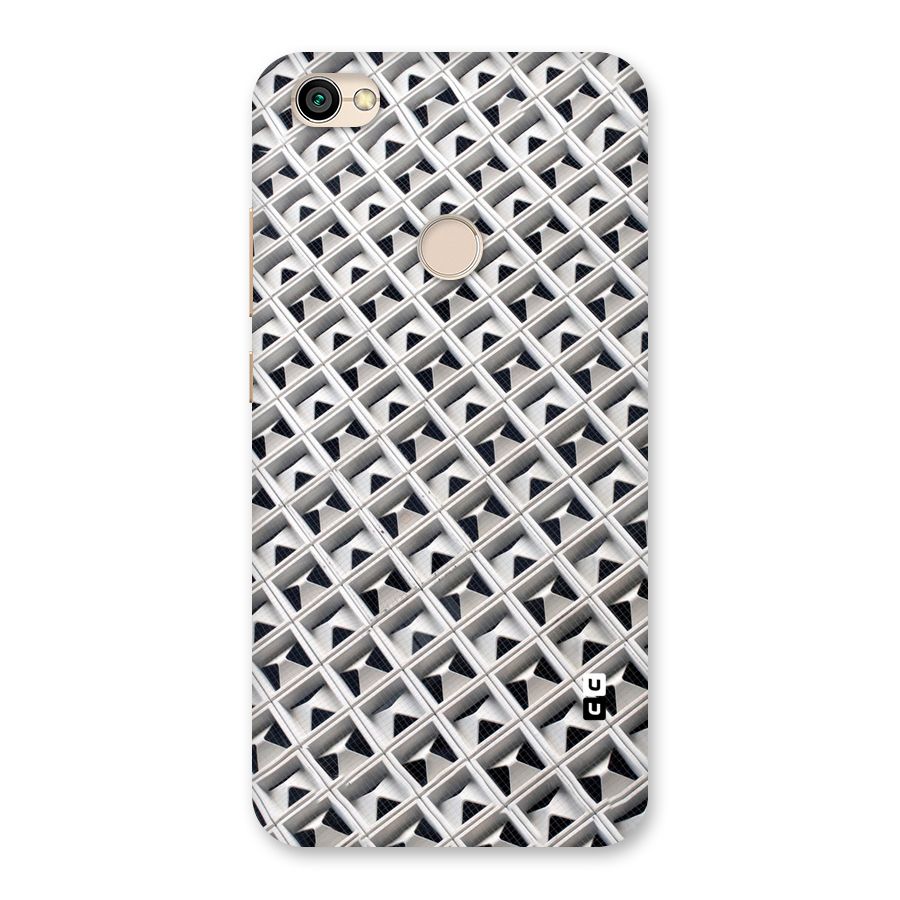 Check White Design Back Case for Redmi Y1 2017