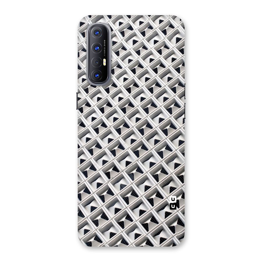 Check White Design Back Case for Reno3 Pro