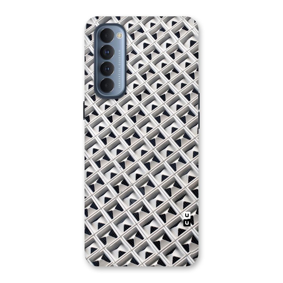 Check White Design Back Case for Reno4 Pro