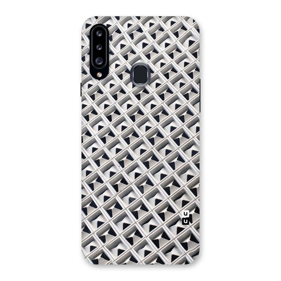 Check White Design Back Case for Samsung Galaxy A20s