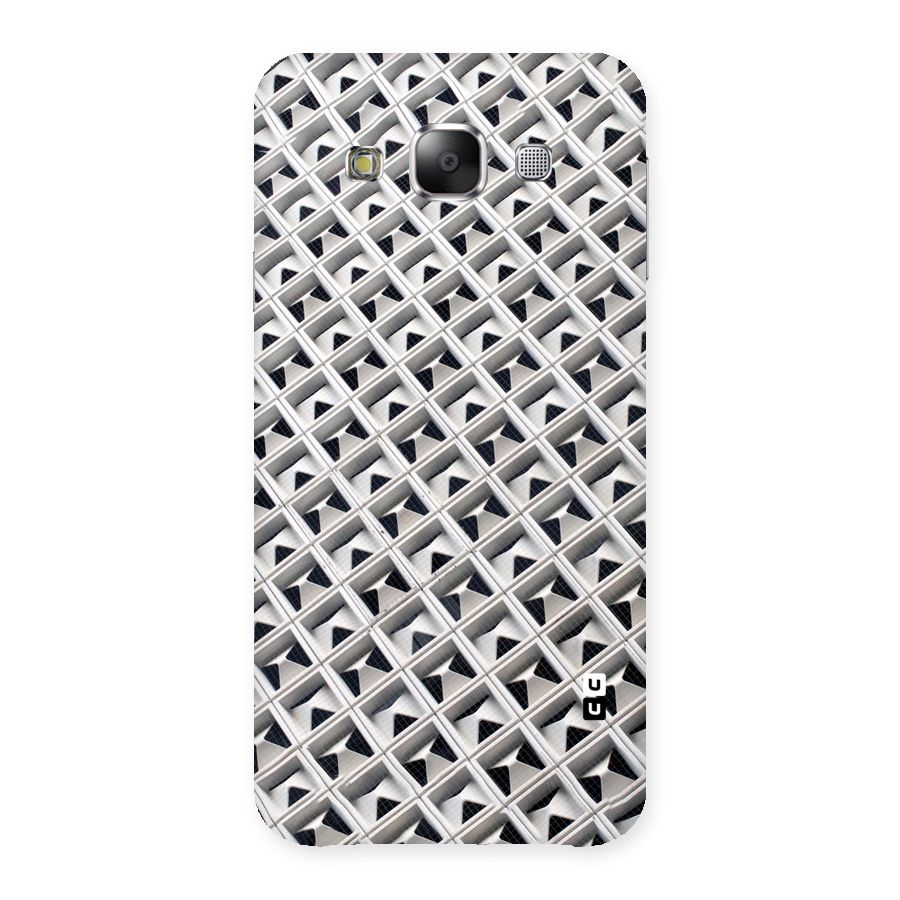 Check White Design Back Case for Samsung Galaxy E5