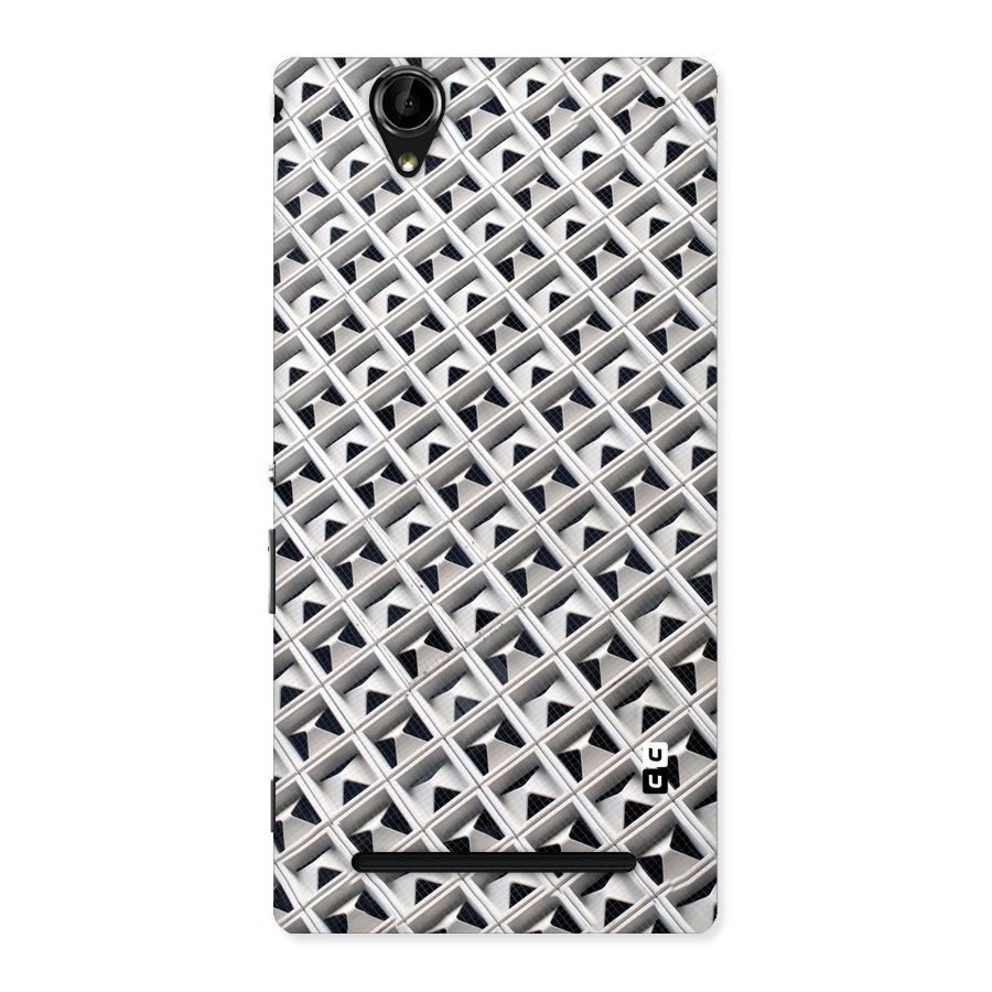 Check White Design Back Case for Sony Xperia T2
