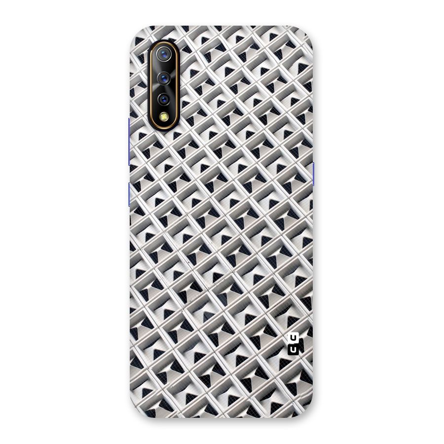 Check White Design Back Case for Vivo S1