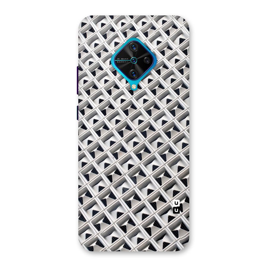 Check White Design Back Case for Vivo S1 Pro