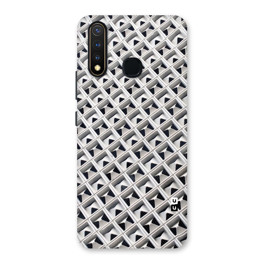 Check White Design Back Case for Vivo U20
