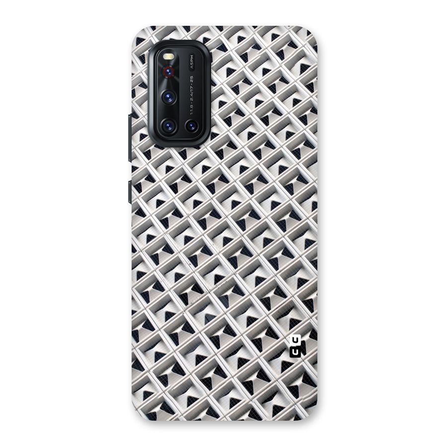 Check White Design Back Case for Vivo V19